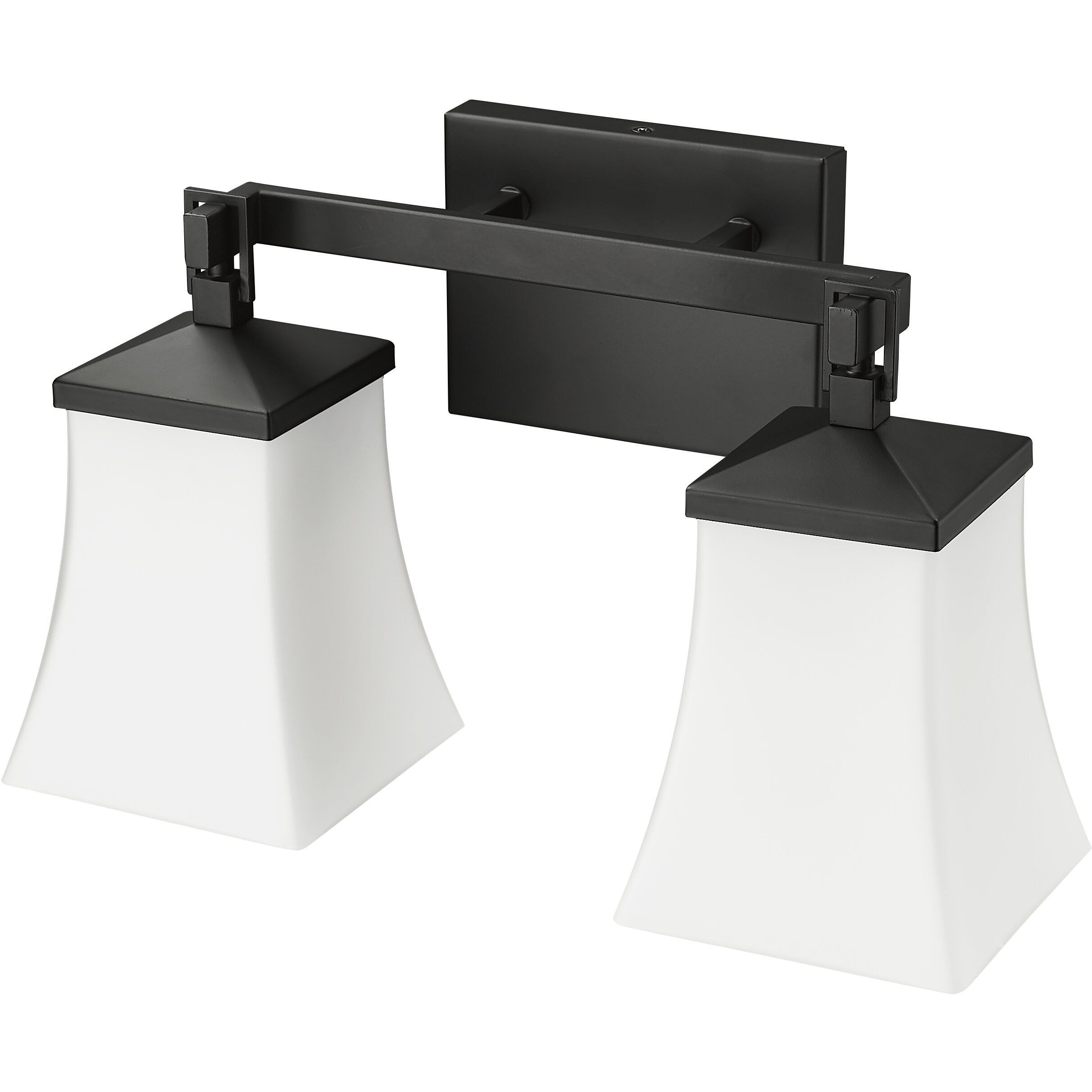 Sonorra 2 Light 15 inch Matte Black Bathroom Vanity Light Wall Light